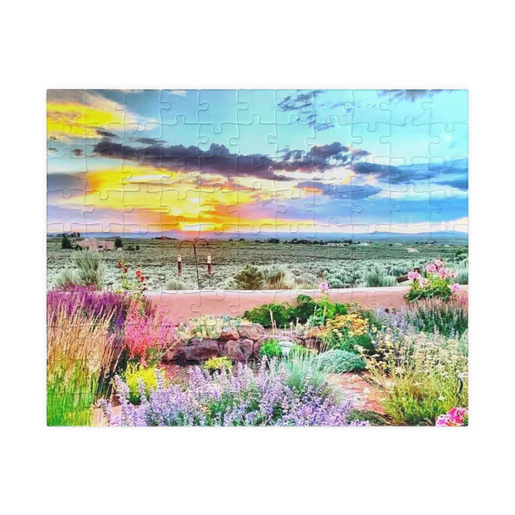 Taos New Mexico Puzzle, Land of Enchantment Jigsaw, Southwest Sunset Gift