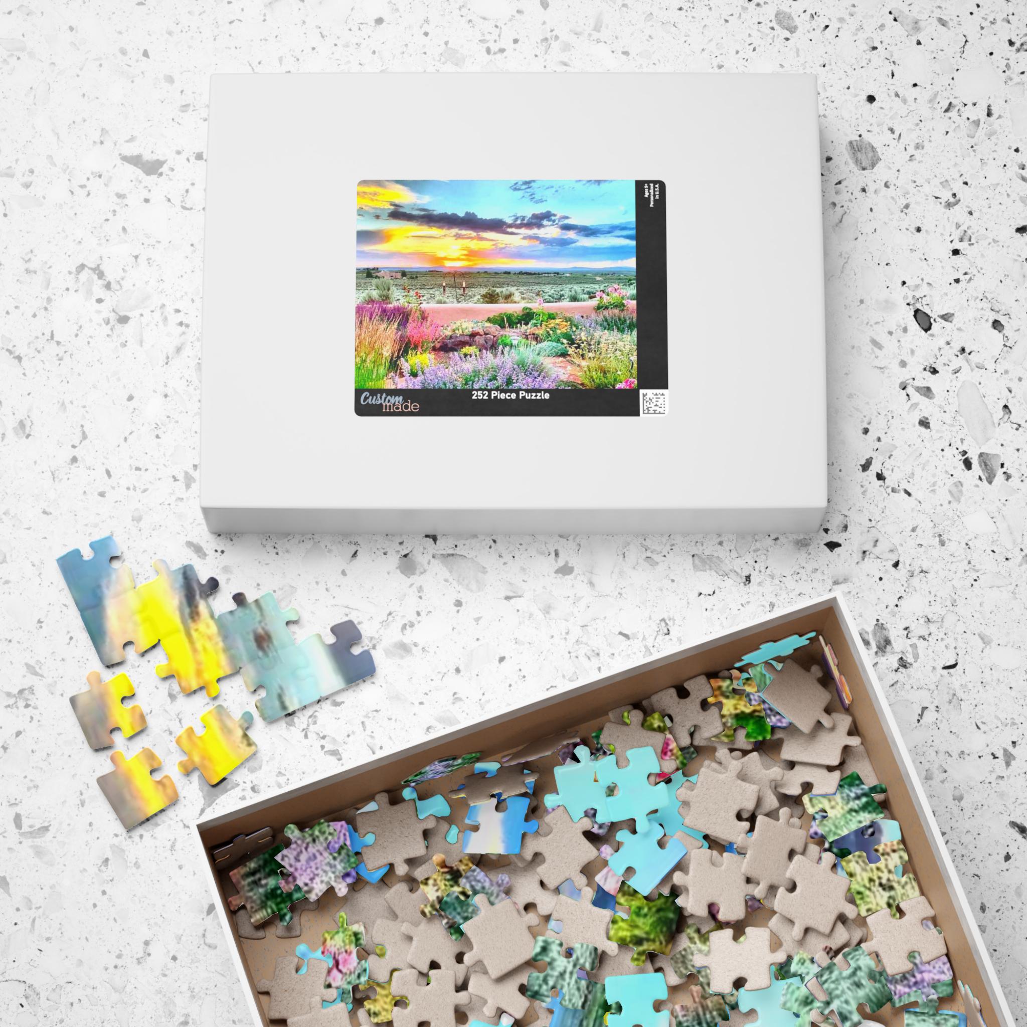 Taos New Mexico Puzzle, Land of Enchantment Jigsaw, Southwest Sunset Gift
