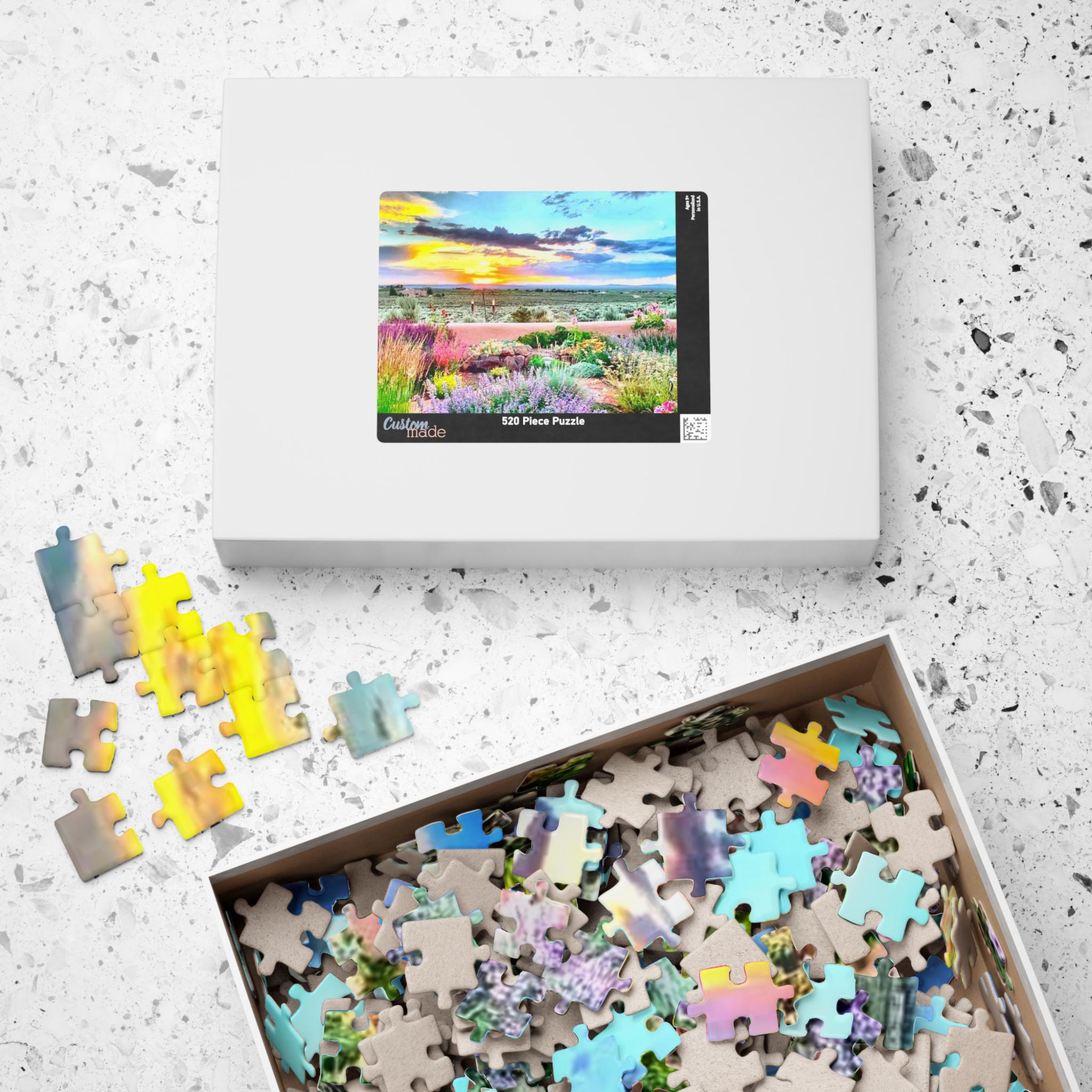 Taos New Mexico Puzzle, Land of Enchantment Jigsaw, Southwest Sunset Gift