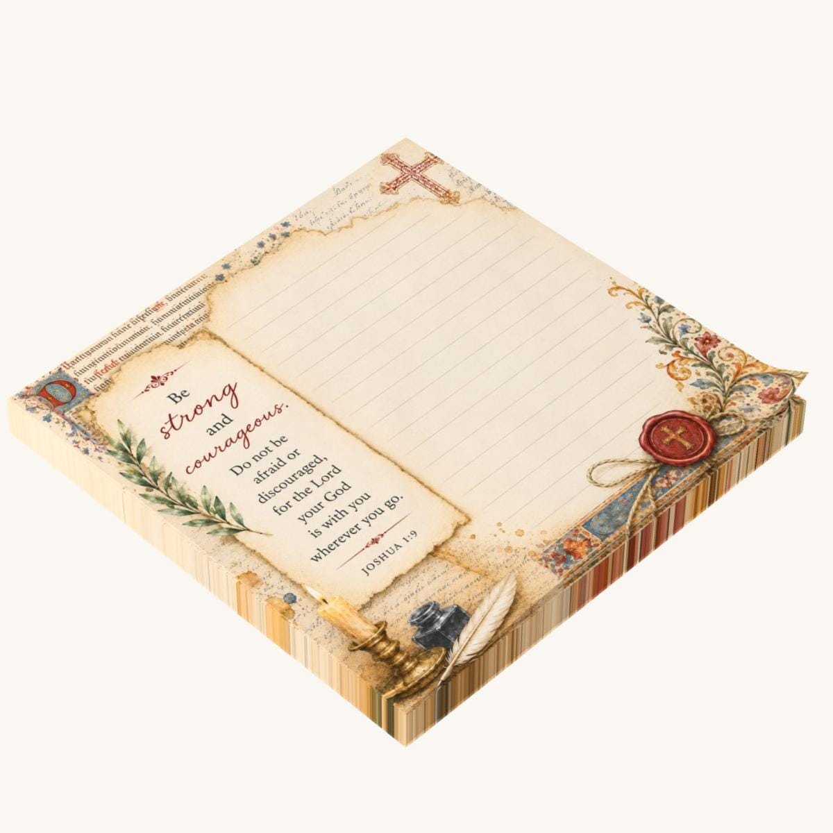Christian Sticky Notes Scripture Notepad Bible Study Prayer Journal Faith Stationery Encouragement Gift