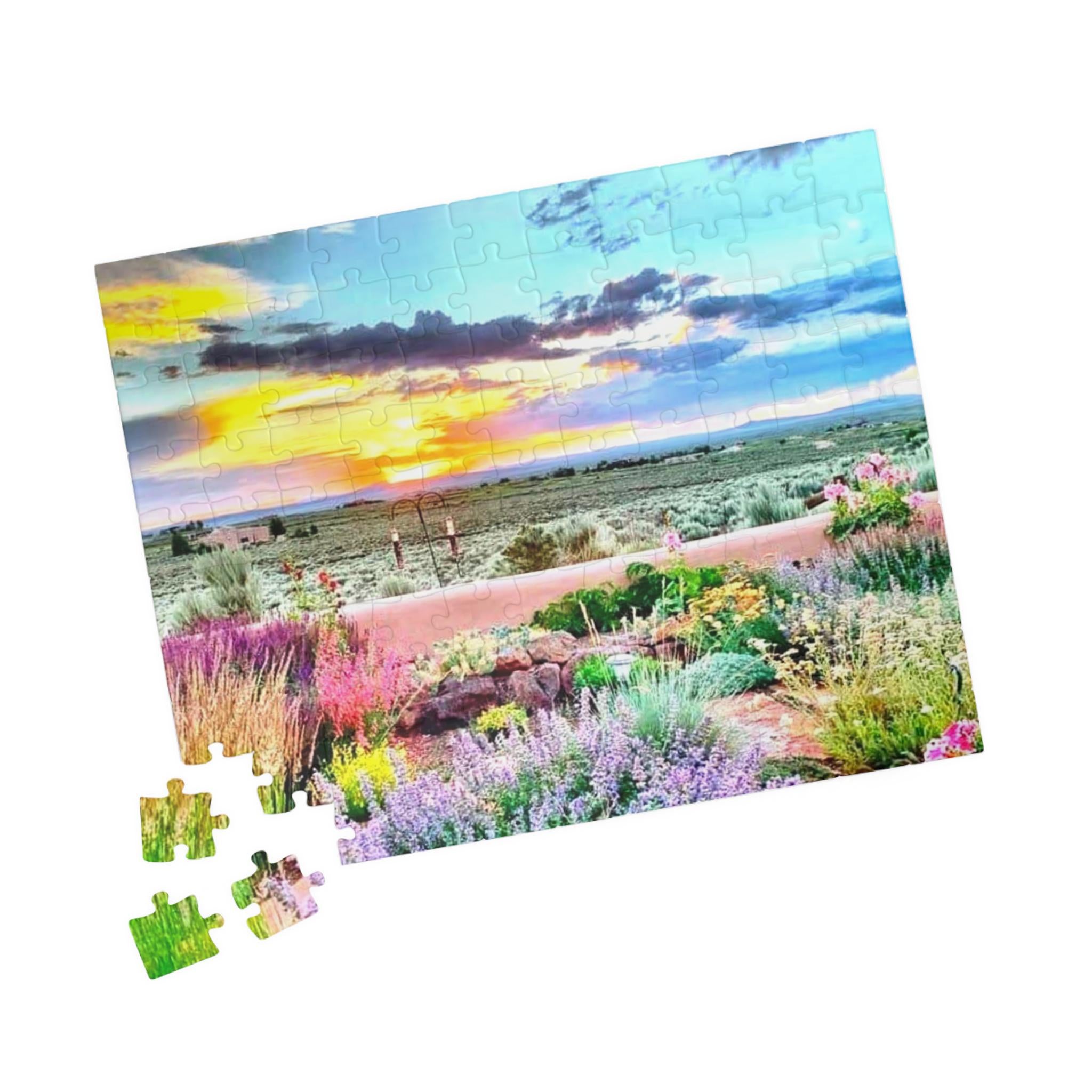 Taos New Mexico Puzzle, Land of Enchantment Jigsaw, Southwest Sunset Gift