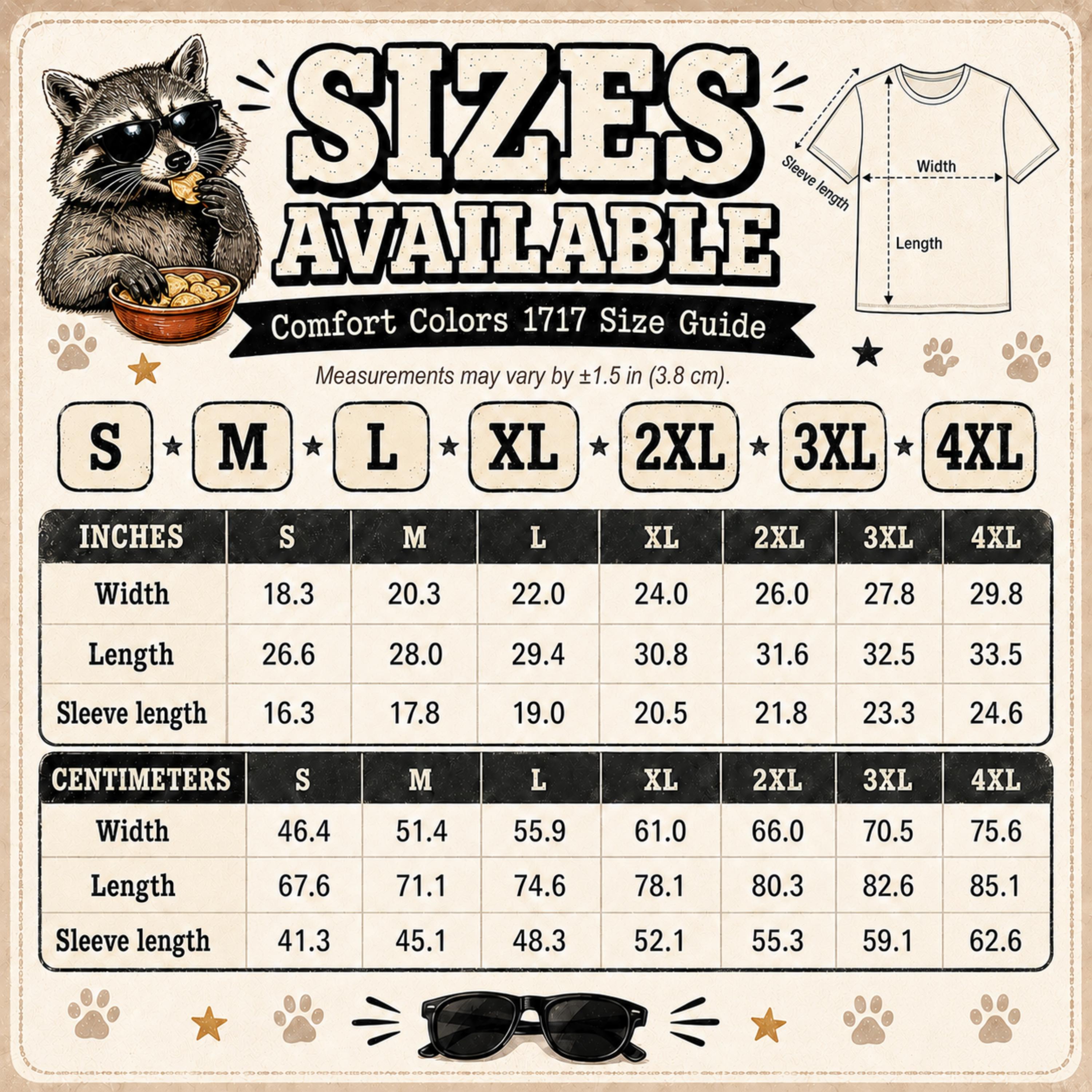 Raccoon Trash Panda Tee: Funny Animal Graphic Shirt, Comfort Colors Unisex Apparel, Meme T-Shirt, Snack Lover Gifts for Him Her Friends